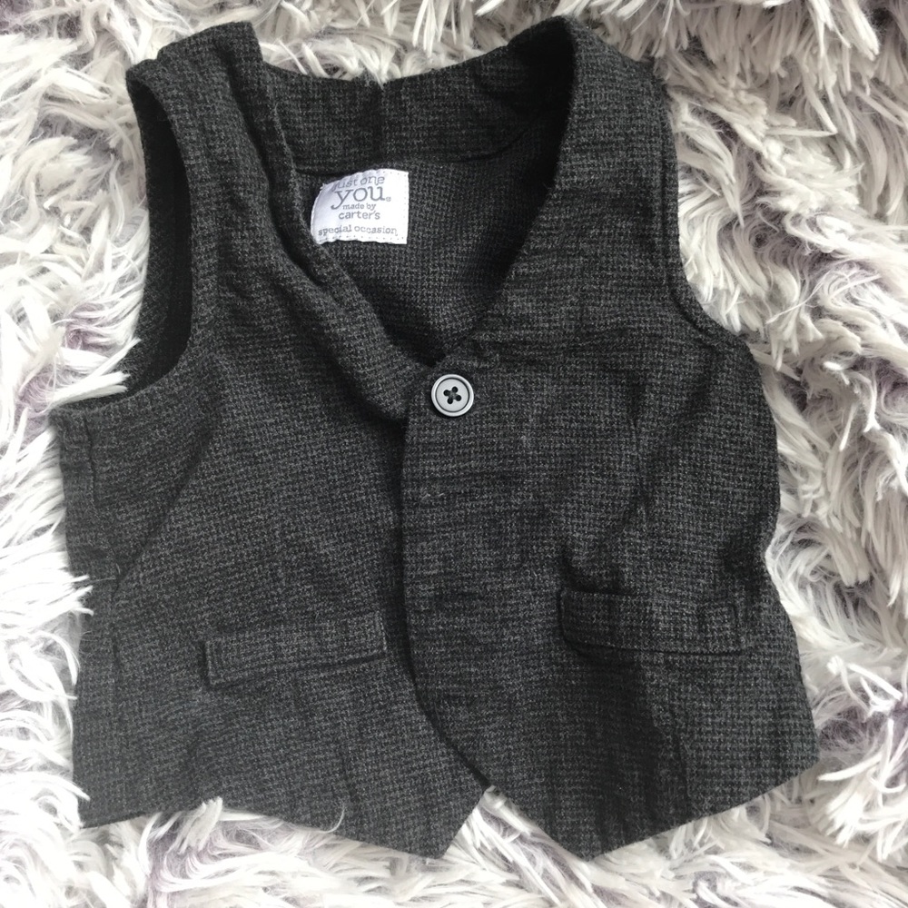 White Dress Shirt Onesie Set - Picture 6 of 8