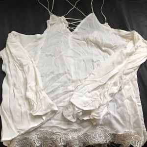 White Off the Shoulder Top
