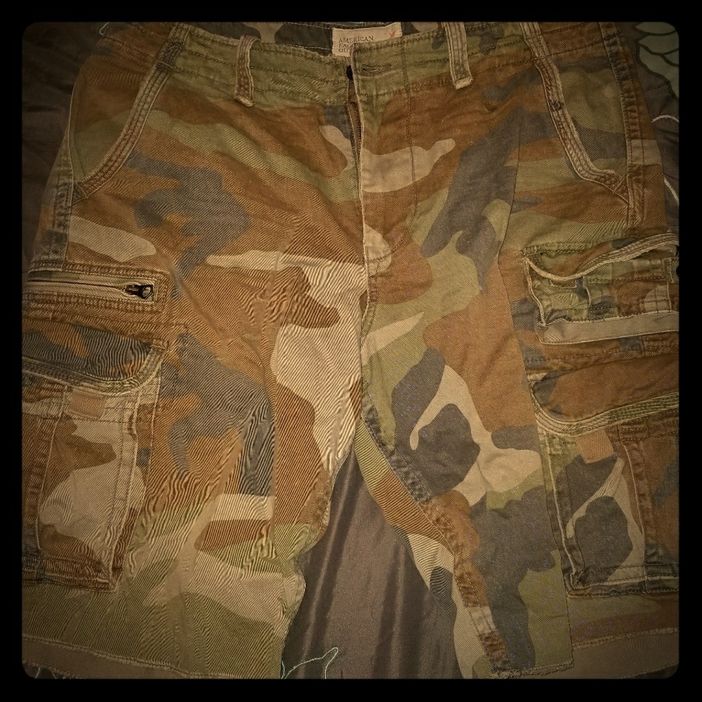 Camo American Eagle Cargo Shorts