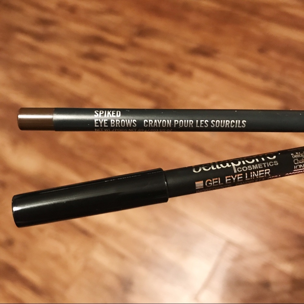 MAC Eye Brows + black gel eyeliner