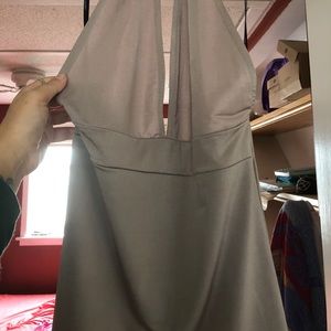 Gorgeous taupe mini dress