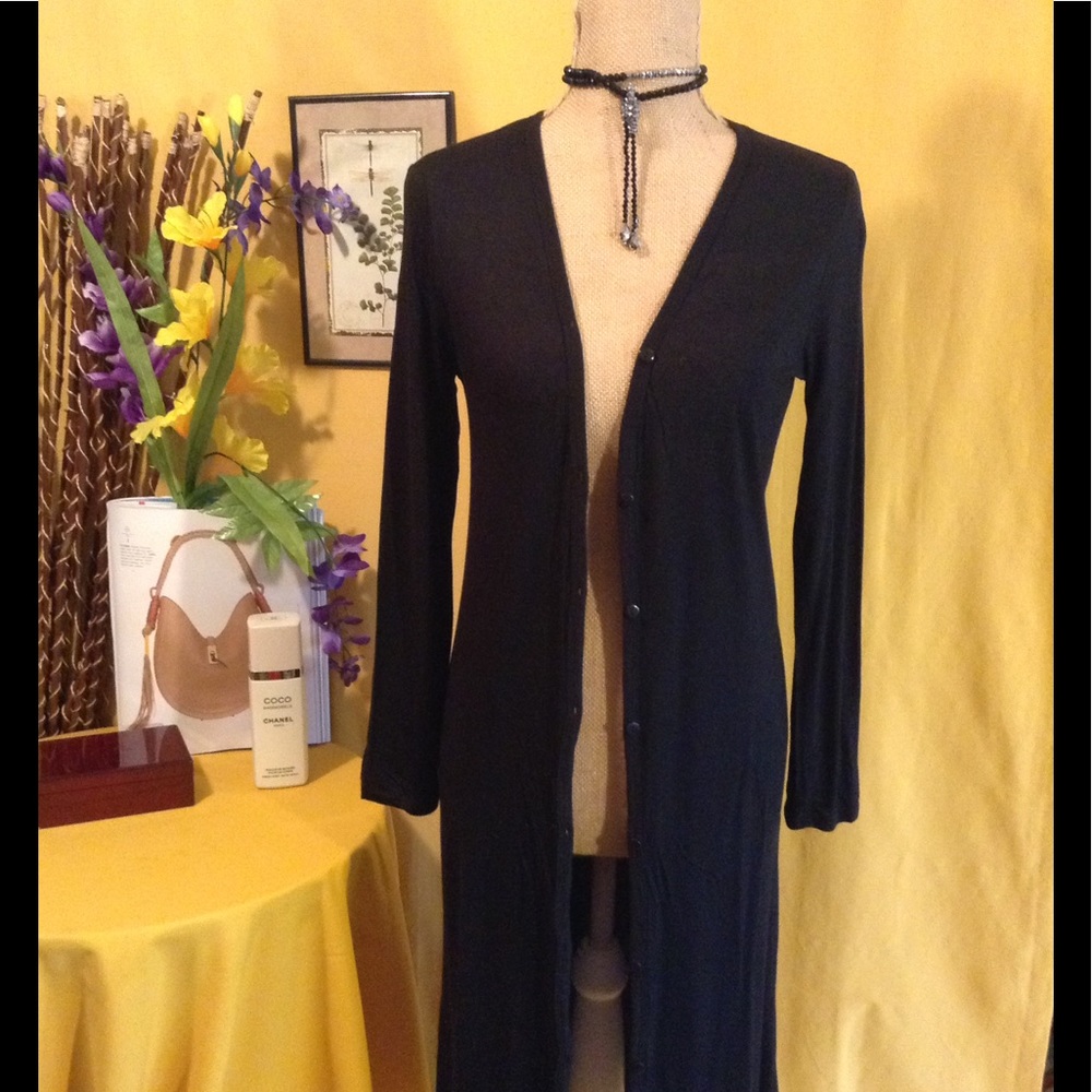 NWOT⬇️ LONG JERSEY KNIT  DUSTER - Picture 2 of 8