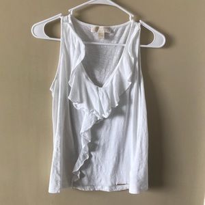 Michael Kors ruffle tank top