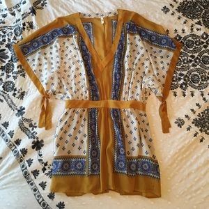 Free People Scarf Print Dress