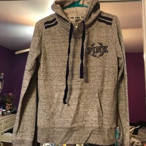 Victoria’s Secret half zip PINK sweatshirt