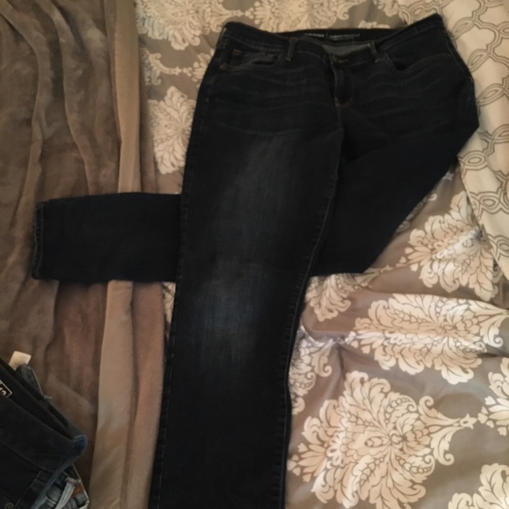 Dark Wash Old Navy Curvy Profile Mid Rise Jeans
