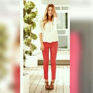 Lauren Conrad skinny capri sz2! Coral!