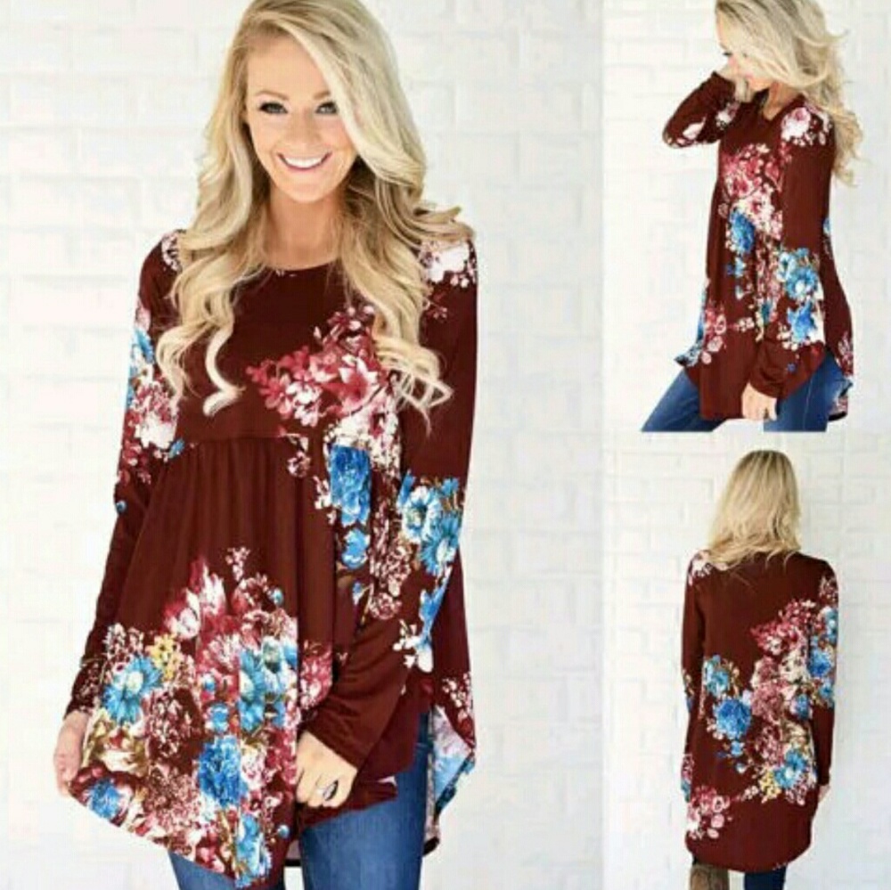 Flowy bohemian top