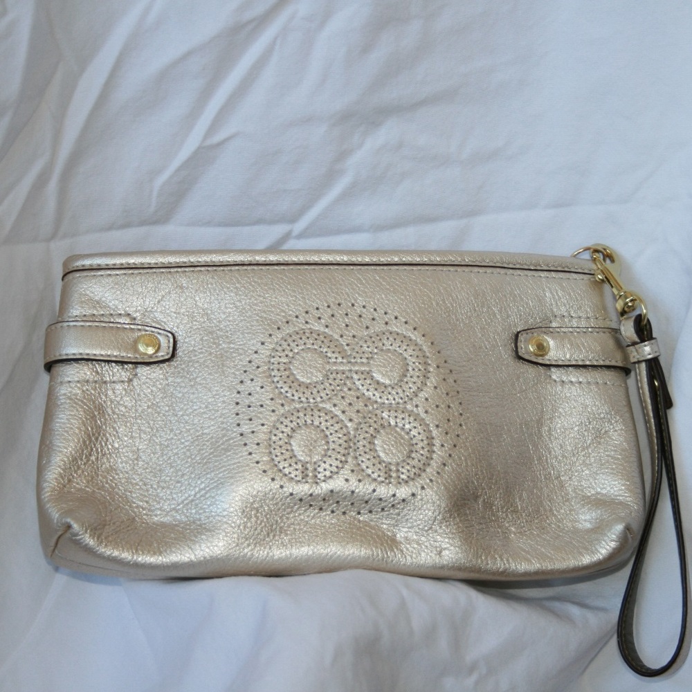 Coach Gold Clutch