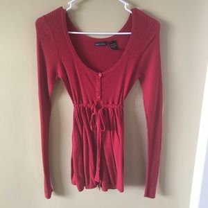 Fit and flare long sleeve t shirt