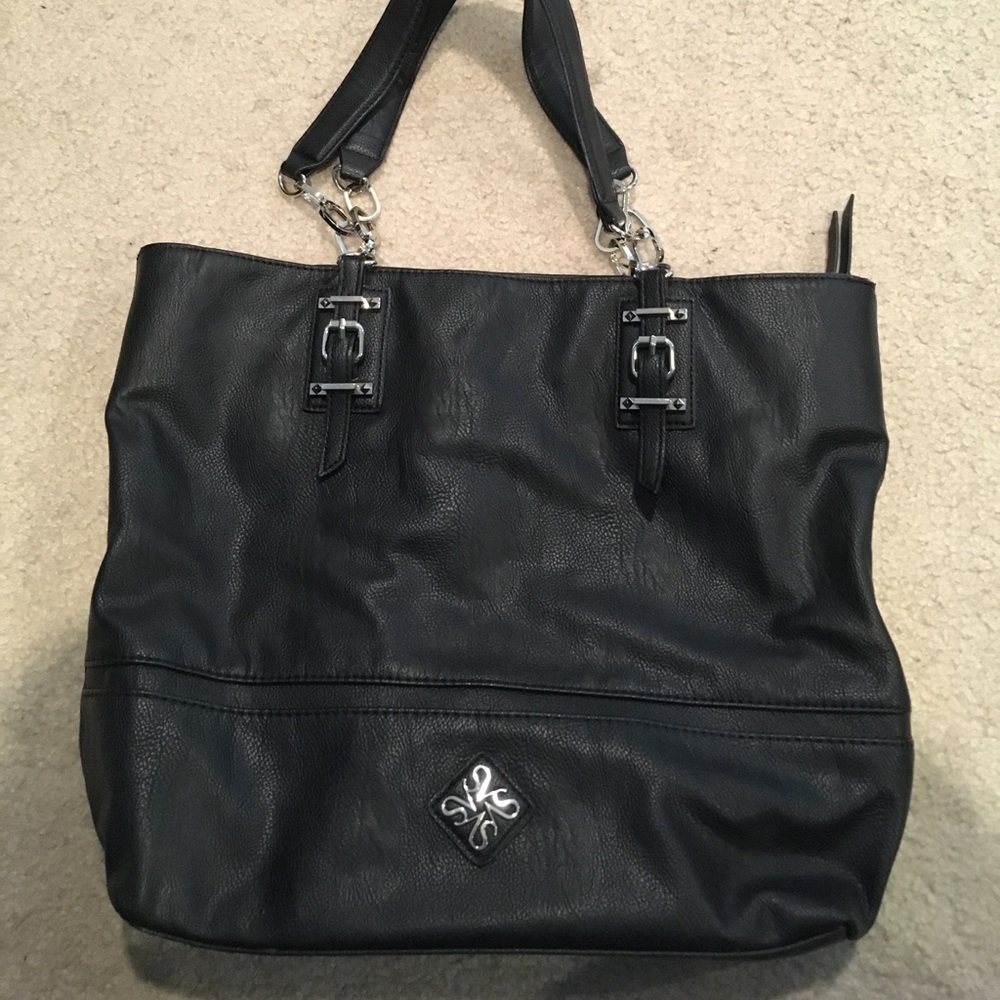 Black Vera wang bag with matching wallet