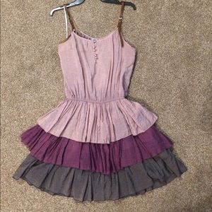 Dress with a ruffled skirt