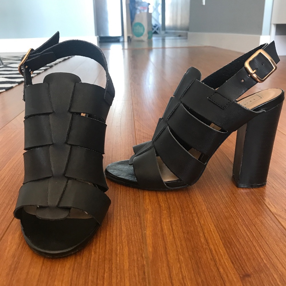 ASOS Black heeled sandal