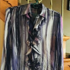 See through blouse multi colors