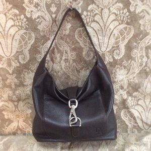 Dooney and Bourke Lock Leather Hobo Bag