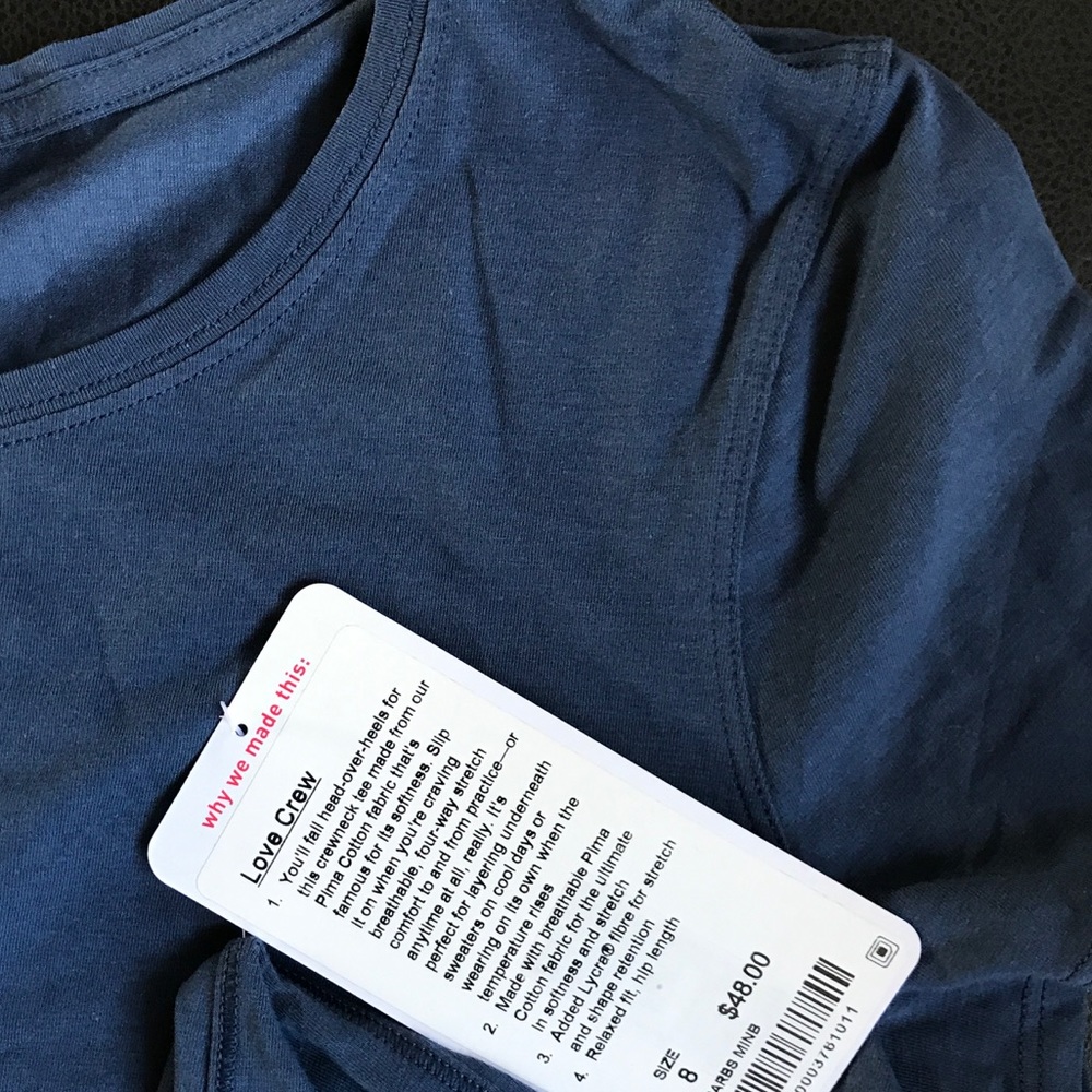 NWT Lululemon love crew tee (8)
