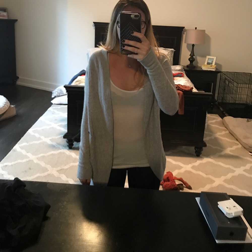 Sweaty Betty cashmere blend sweater/cardigan