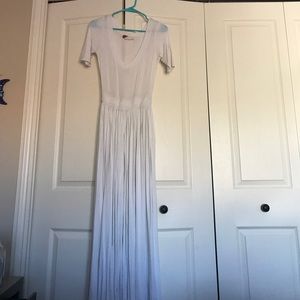 Free people long white jumpsuit