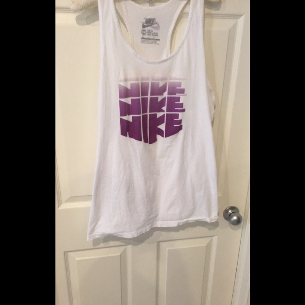 NWOT NIKE RACERBACK PURPLE OMBRÉ SHIRT