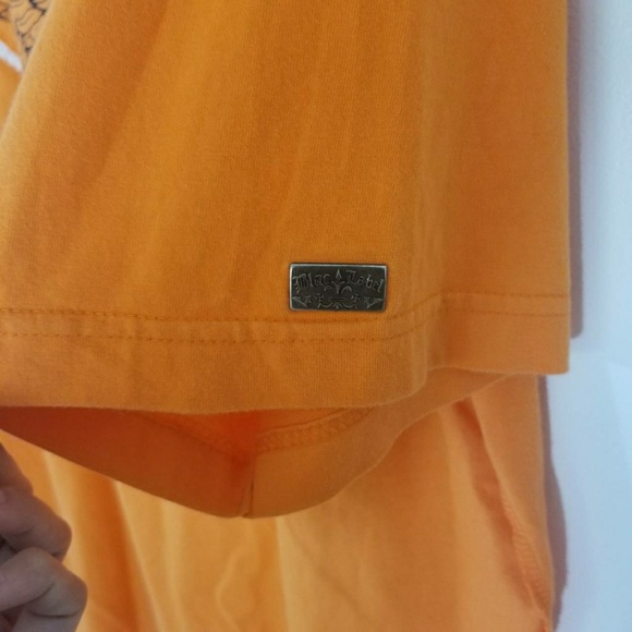 Blac Label Men's Orange Embroidered Graphic Tee - Picture 2 of 7