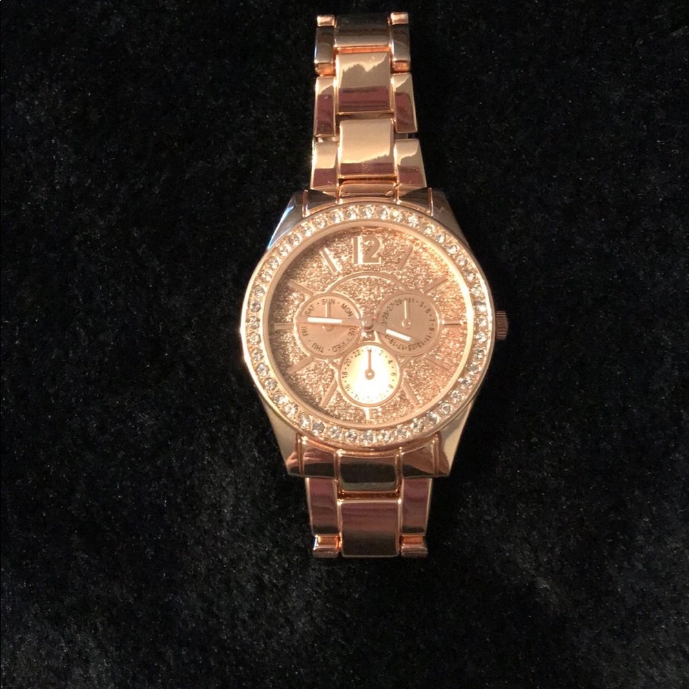 Rose gold watch