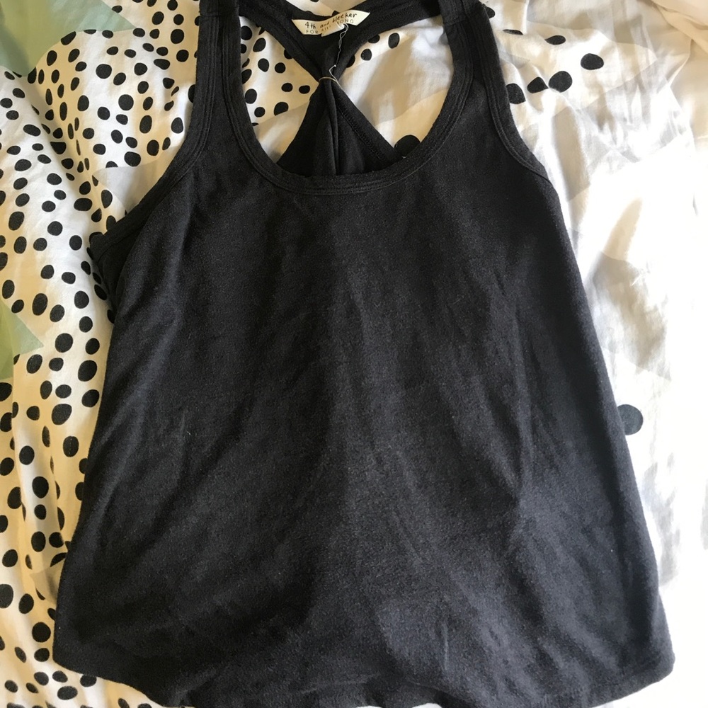 black tank top
