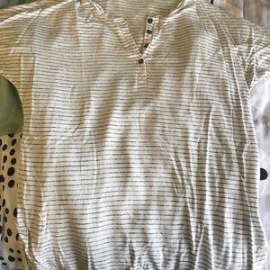 black and white striped t-shirt