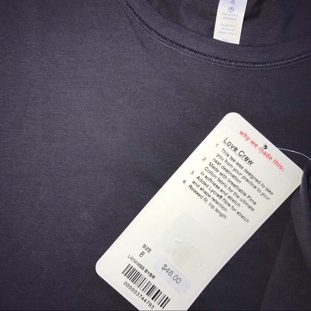 NWT lululemon love crew neck tee (8)