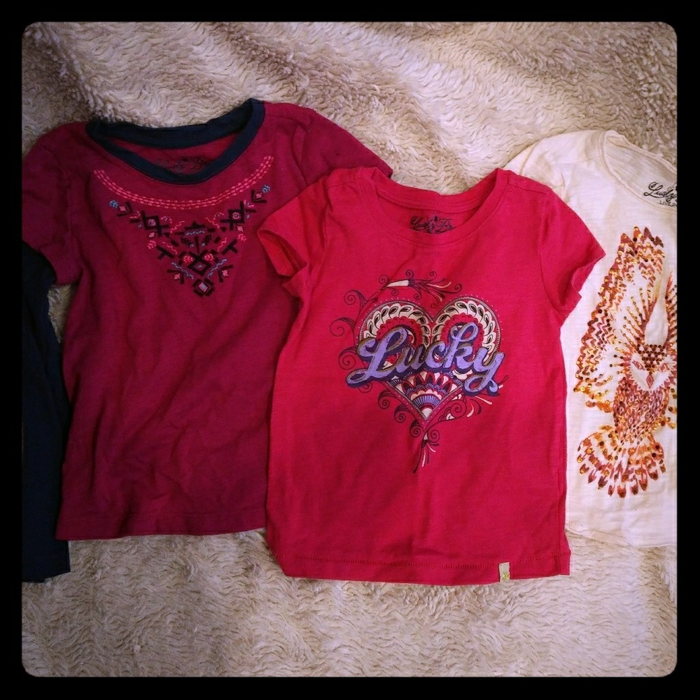 Lucky Brand kids lot/bundle of 3 shirts