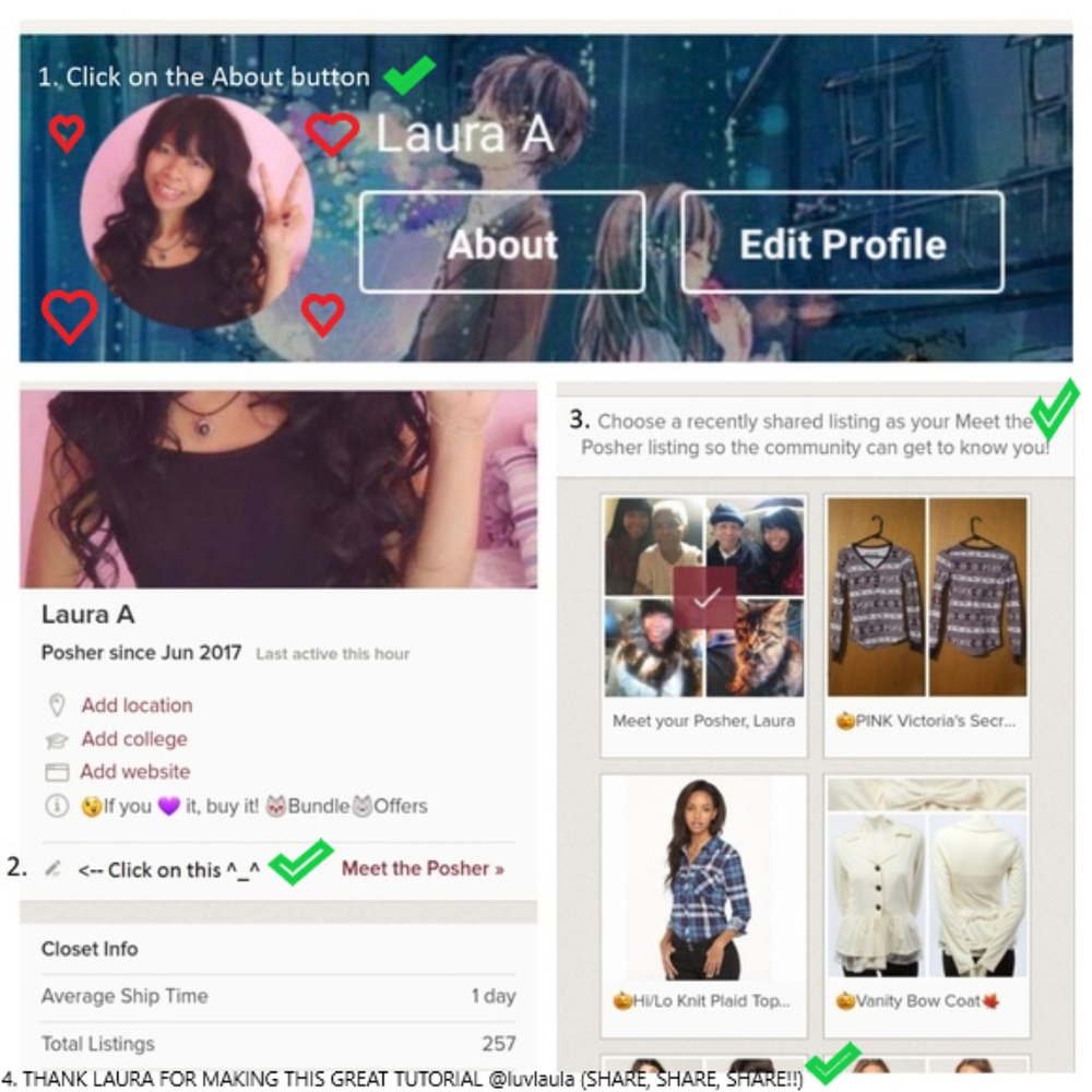 How to move Meet the Posher to your About page