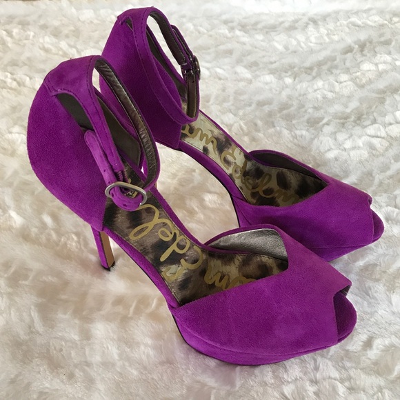 Sam Edelman Shoes - New Sam Edelman Marina Purple Platform Heels