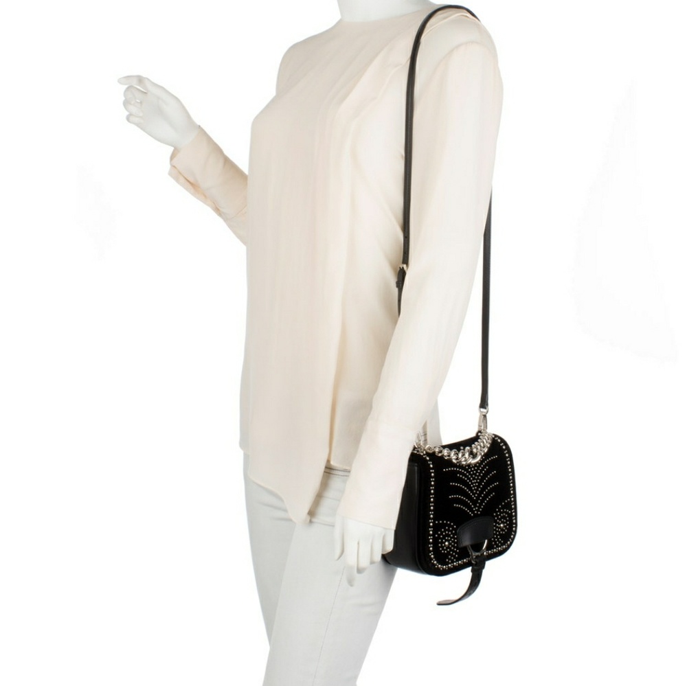 ☆HP☆NEW Miu Miu Dahlia Studded Crossbody Bag - Picture 7 of 8