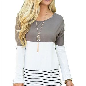 Large irregular hem fall dress