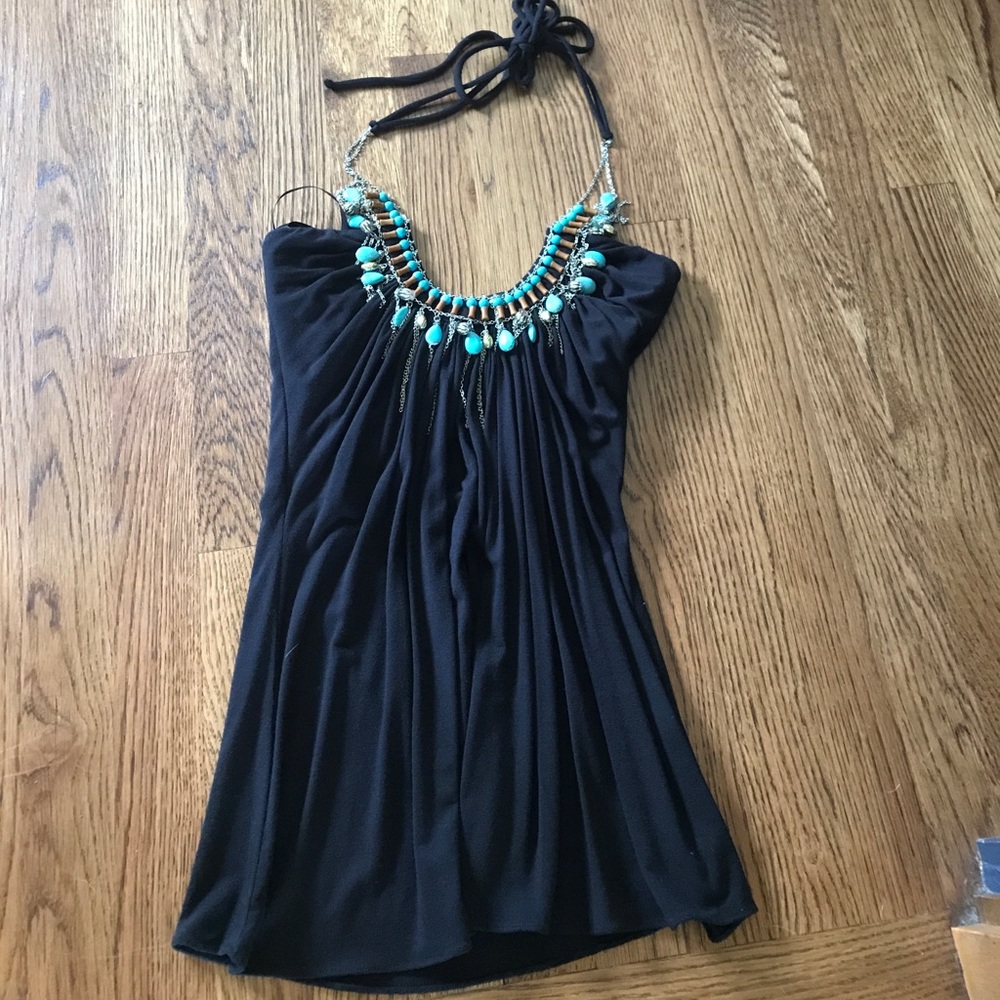 Beaded halter top
