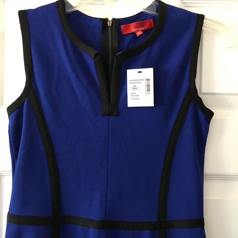 NWT Red Label Saks Fifth Avenue Blue Dress XS