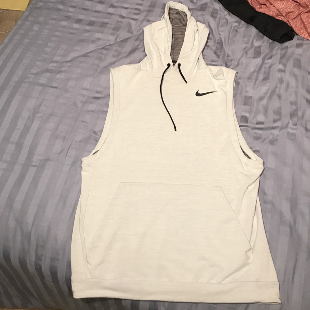 Nike dry fit cut off hoodie