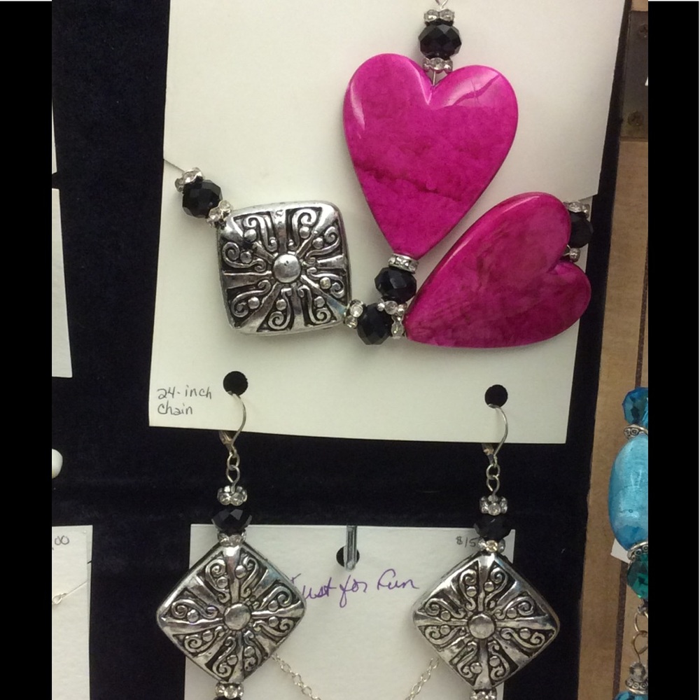 Big hearted jewelry set