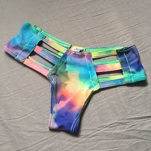 Festival rave🍄 cheeky bottoms tie dye Iheartraves