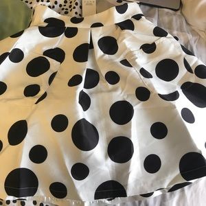polka dot skirt
