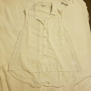 White button tank top