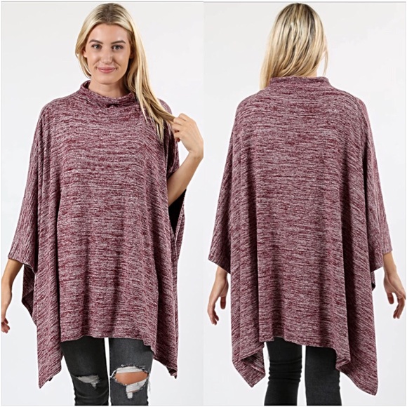 ❤️SALE❤️Soft Poncho Tunic Shrug With Armholes sold - Picture 2 of 6