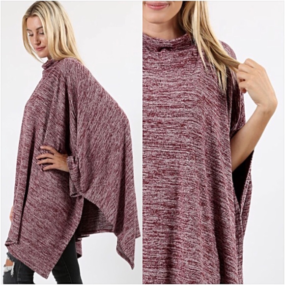 ❤️SALE❤️Soft Poncho Tunic Shrug With Armholes sold - Picture 4 of 6