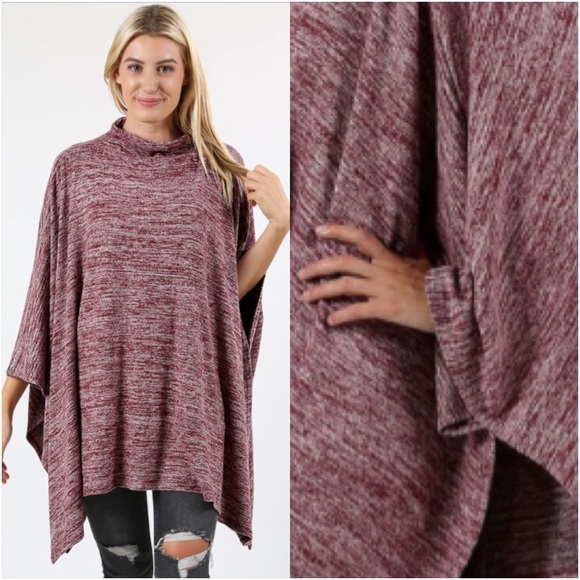❤️SALE❤️Soft Poncho Tunic Shrug With Armholes sold - Picture 3 of 6