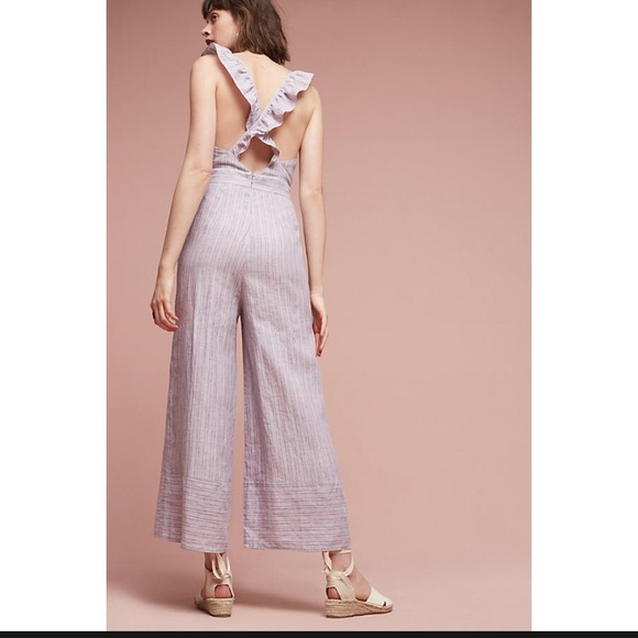 NWT Anthropologie Nantucket Ruffled Jumpsuit - Picture 4 of 4