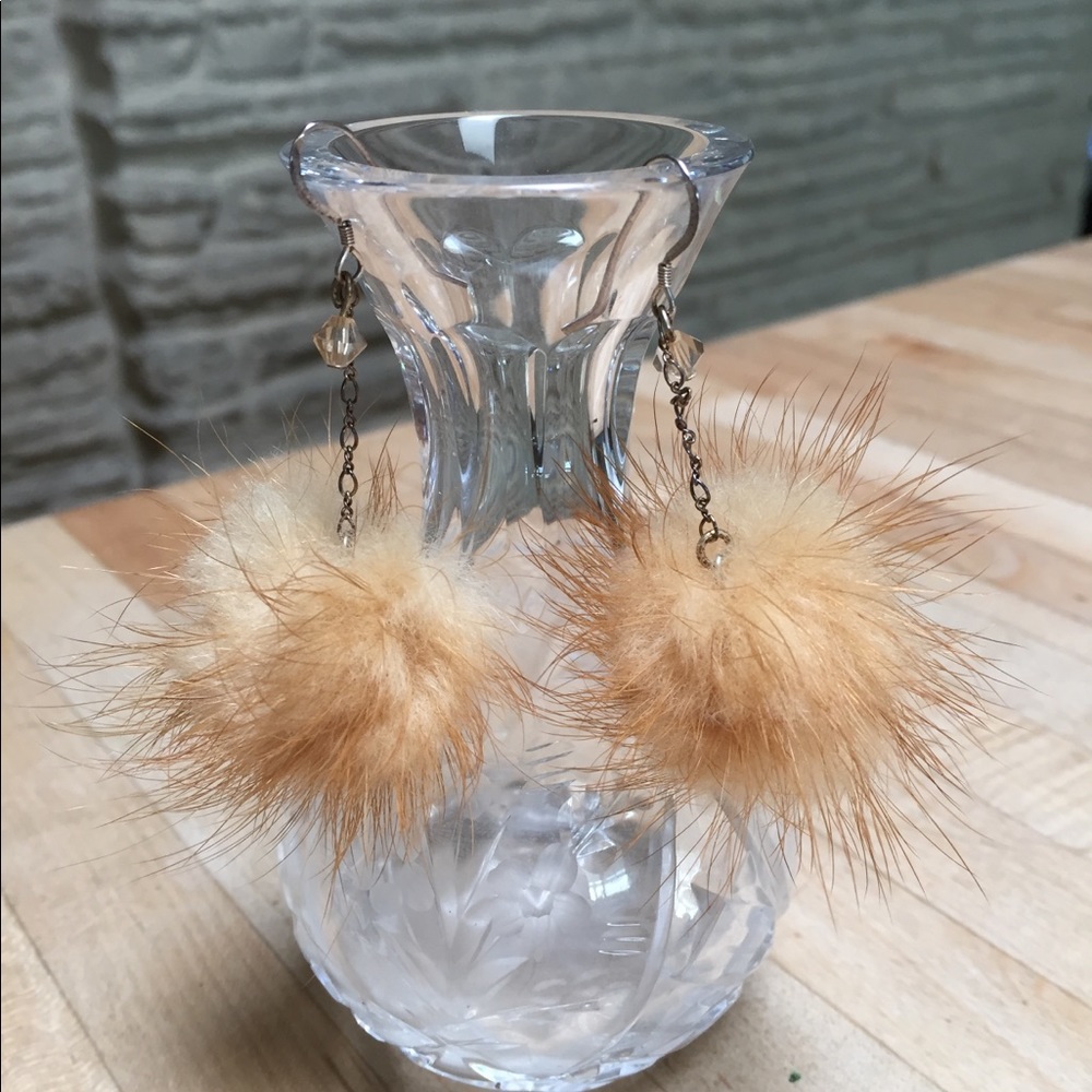 Posh Mink Dangle Earrings