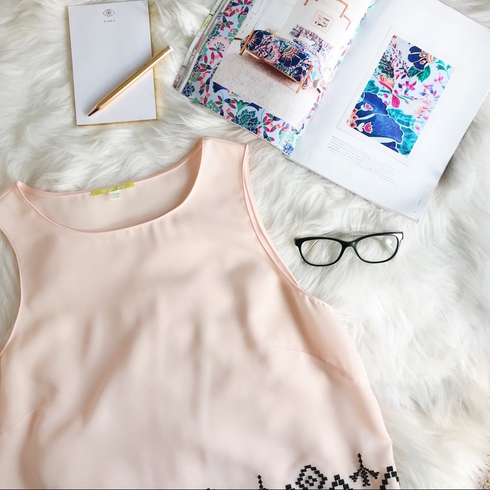 Gianni Bini Embroidered Tank