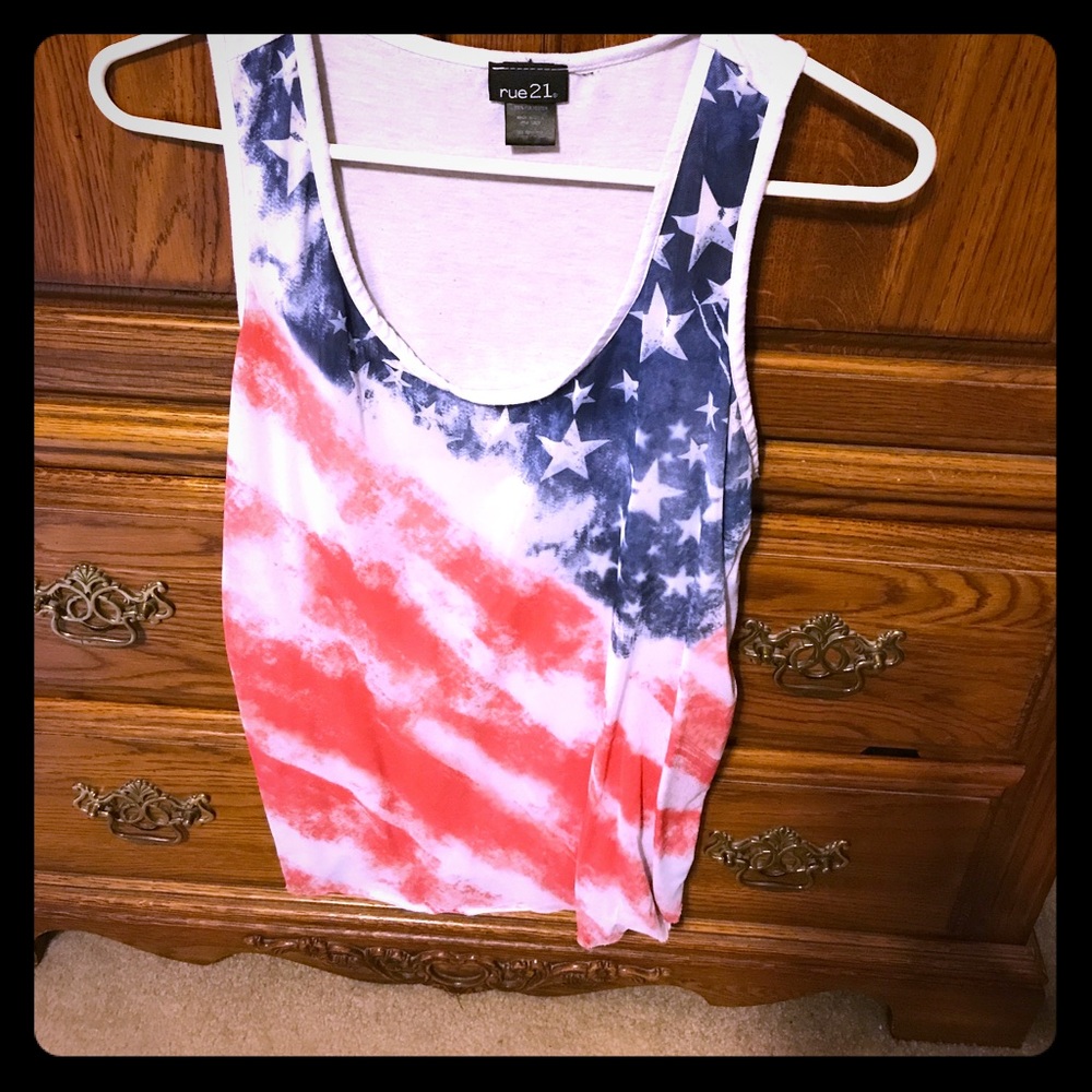 American flag tank