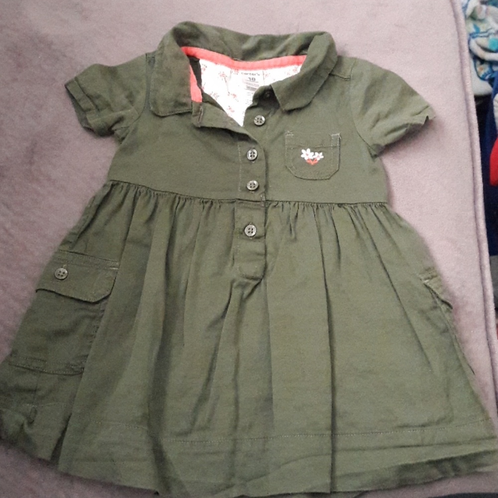 army green dress