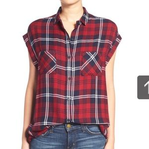 Rails Britt Sleveless Plaid Top
