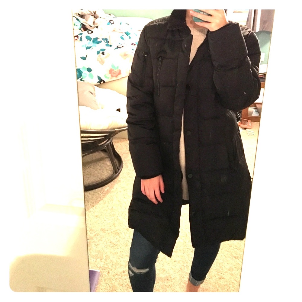 Long puffer coat- offers welcome!